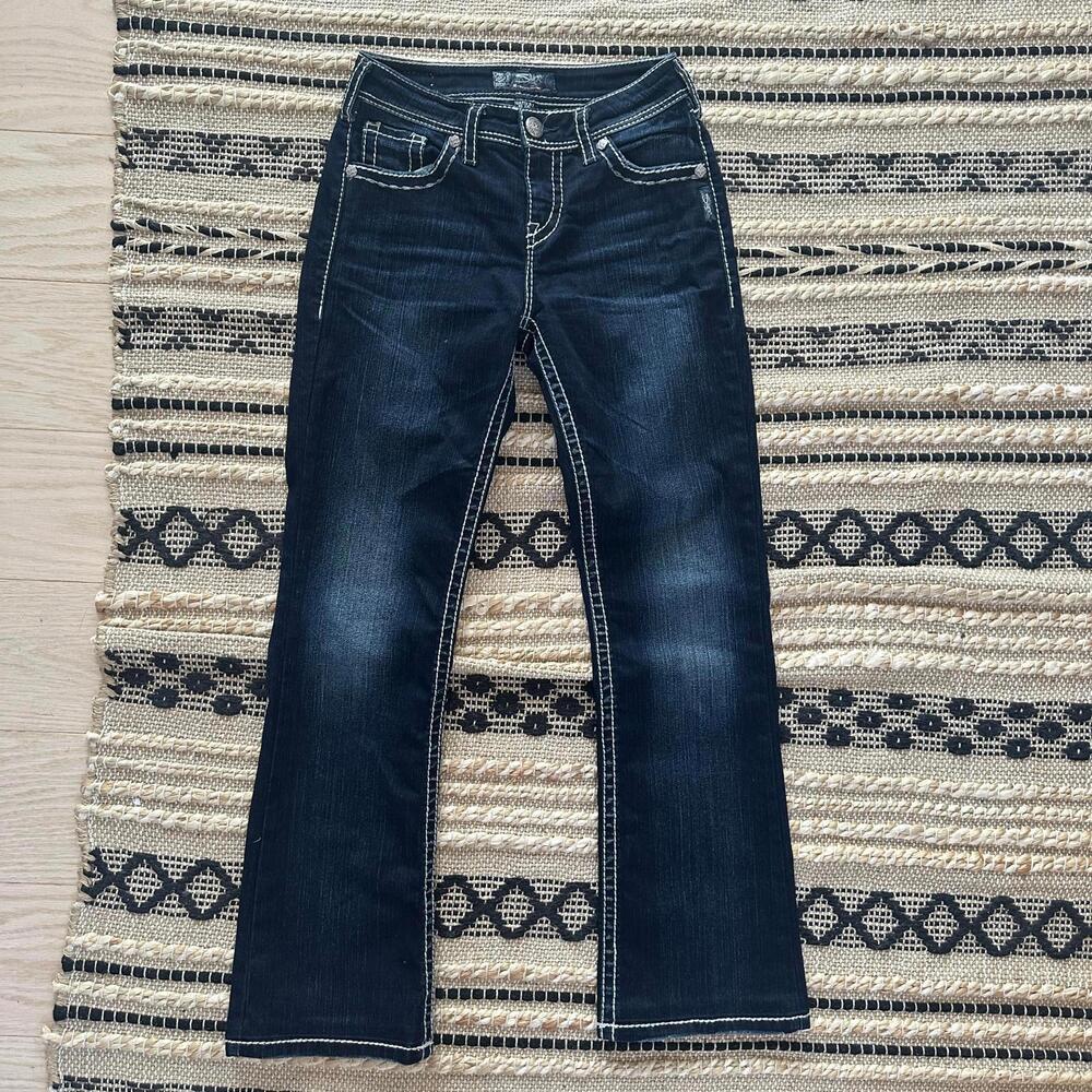 Silver Jeans Co. Natsuki Flap Straight Leg Women's Jeans - Size 27x33